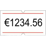 ΕΤΙΚΕΤΕΣ ΕΤΙΚΕΤΟΓΡΑΦΟΥ 21x12 ΚΟΚΚΙΝΗ ΓΡΑΜΜΗ PRINTEX
