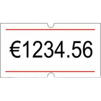 ΕΤΙΚΕΤΕΣ ΕΤΙΚΕΤΟΓΡΑΦΟΥ 21x12 ΚΟΚΚΙΝΗ ΓΡΑΜΜΗ PRINTEX