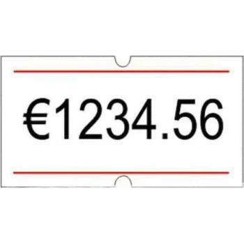 ΕΤΙΚΕΤΕΣ ΕΤΙΚΕΤΟΓΡΑΦΟΥ 21x12 ΚΟΚΚΙΝΗ ΓΡΑΜΜΗ PRINTEX