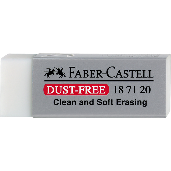 Γόμα Λευκή Faber Castell Dust-Free Vinyl Eraser 187120