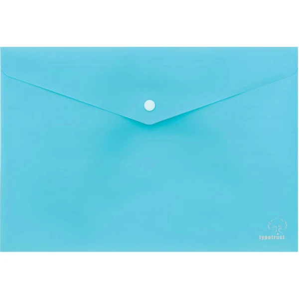 ΦΑΚΕΛΟΣ ΜΕ ΚΟΥΜΠΙ Α4 ΠΑΣΤΕΛ ΓΑΛΑΖΙΟΣ 33x23.2cm TYPOTRUST FP25304-15