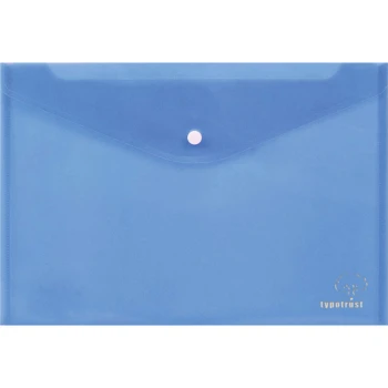 Φάκελος Α4 Μπλε Typotrust 33x23.2cm με κουμπί FP25004-03