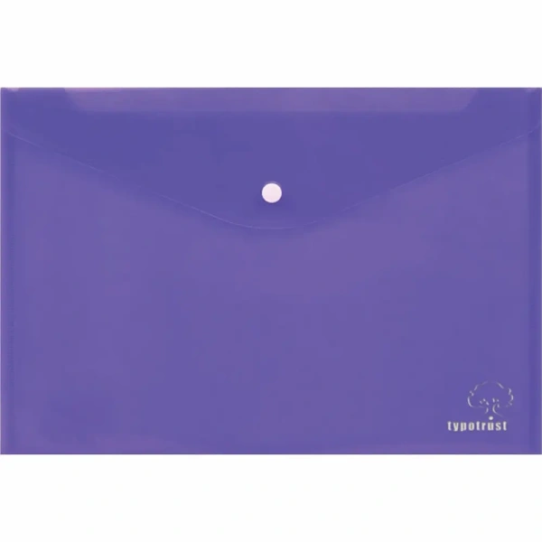Φάκελος Α4 Μωβ Typotrust 33x23.2cm με κουμπί FP25004-08