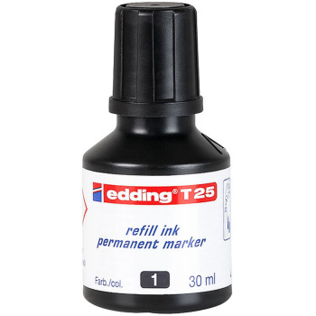 Μελάνι Edding T25 Μαύρο Ανεξίτηλων Μαρκαδόρων 30ml
