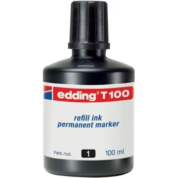 Μελάνι Edding T100 Μαύρο Ανεξίτηλων Μαρκαδόρων 100ml