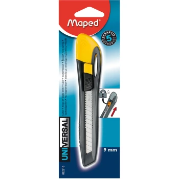 Maped Office Universal Κοπίδι Κίτρινο 9mm Λάμα 092310