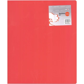 Ντοσιέ Α4 Κόκκινο 2 Κρίκων 2.6cm Ράχη Typotrust FP15022-02