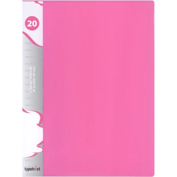 Σούπλ 20 θέσεων Α4 Ενισχυμένο Ροζ φωσφοριζέ Typotrust FP10020-24