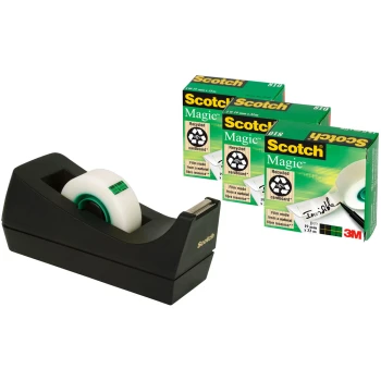 ΒΑΣΗ ΣΕΛΟΤΕΙΠ 3M SCOTCH C-38 ΜΑΥΡΗ ΕΠΙΤΡΑΠΕΖΙΑ
