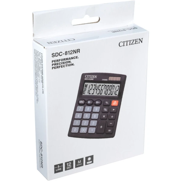ΑΡΙΘΜΟΜΗΧΑΝΗ CITIZEN SDC-812NR ΜΑΥΡΗ 12 ΨΗΦΙΩΝ