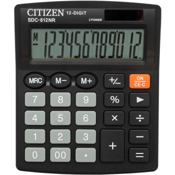 ΑΡΙΘΜΟΜΗΧΑΝΗ CITIZEN SDC-812NR ΜΑΥΡΗ 12 ΨΗΦΙΩΝ