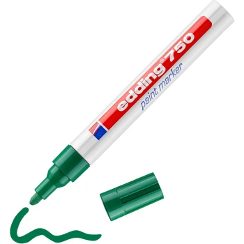 Μαρκαδόρος Λαδιού Edding 750 Πράσινος 2-4mm