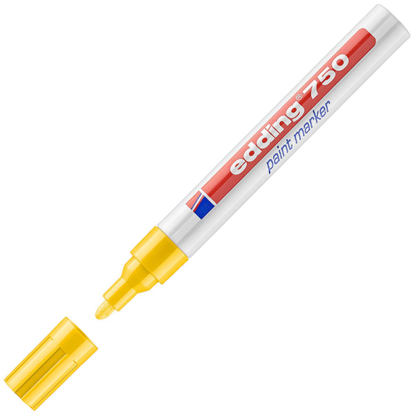 ΜΑΡΚΑΔΟΡΟΣ ΛΑΔΙΟΥ EDDING 750 ΚΙΤΡΙΝΟΣ 2-4mm