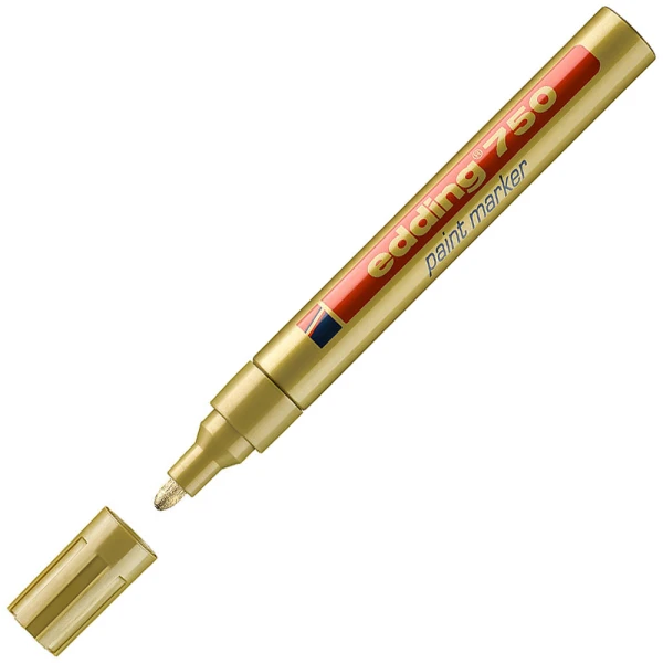 Μαρκαδόρος Λαδιού Edding 750 Χρυσός 2-4mm