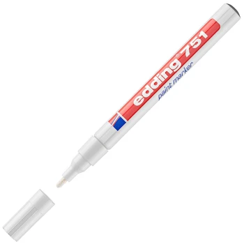 Μαρκαδόρος Λαδιού Edding 751 Λευκός 1-2mm