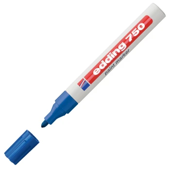 Μαρκαδόρος Λαδιού Edding 750 Μπλε 2-4mm