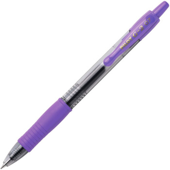 Στυλό Pilot G-2 Gel Μωβ 0.7mm με κουμπί και Grip