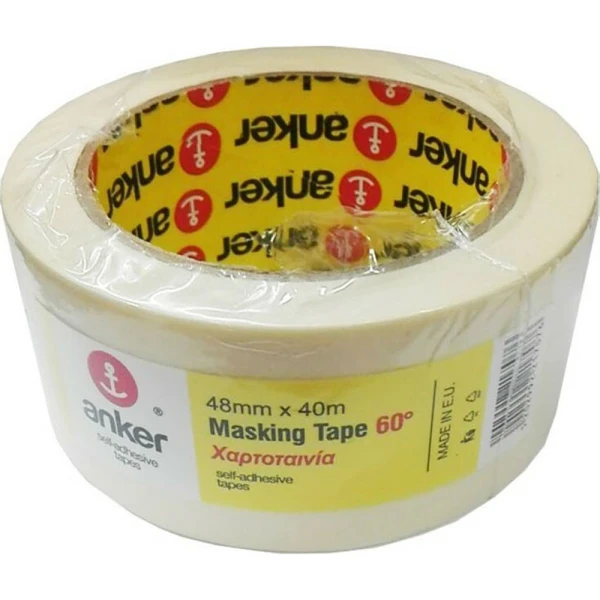 ΧΑΡΤΟΤΑΙΝΙΑ ΚΟΛΛΗΤΙΚΗ ANKER MASKING TAPE 48mmx40m