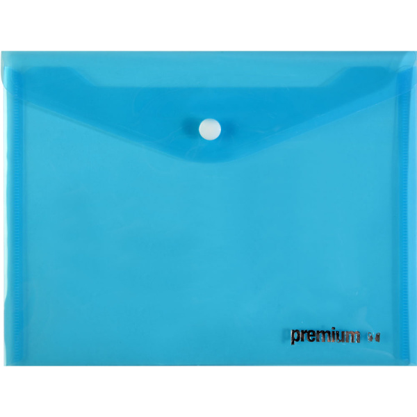 ΦΑΚΕΛΟΣ ΚΟΥΜΠΙ Α4 ΓΑΛΑΖΙΟΣ 33x23.2cm PREMIUM 26378