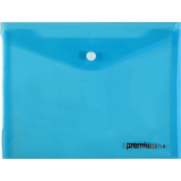 ΦΑΚΕΛΟΣ ΚΟΥΜΠΙ Α4 ΓΑΛΑΖΙΟΣ 33x23.2cm PREMIUM 26378
