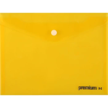 ΦΑΚΕΛΟΣ ΚΟΥΜΠΙ Α4 ΚΙΤΡΙΝΟΣ 33x23.2cm PREMIUM 26365