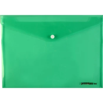 ΦΑΚΕΛΟΣ ΚΟΥΜΠΙ Α4 ΠΡΑΣΙΝΟΣ 33x23.2cm PREMIUM 26374