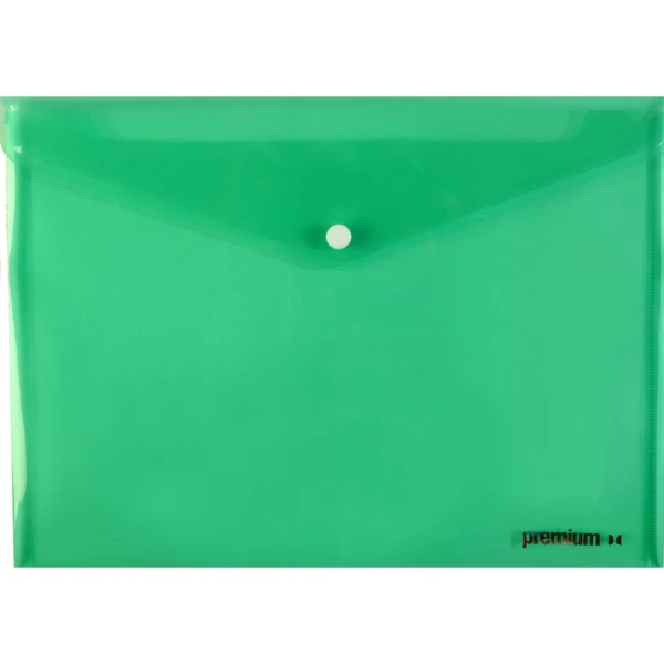 ΦΑΚΕΛΟΣ ΚΟΥΜΠΙ Α4 ΠΡΑΣΙΝΟΣ 33x23.2cm PREMIUM 26374