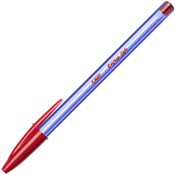 Bic Cristal Soft Broad Κόκκινο στυλό διαρκείας 1.2mm