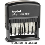 TRODAT PRINTY DATER 4816ΜΑ ΔΙΠΛΗΣ ΗΜΕΡΟΜΗΝΙΑΣ ΣΦΡΑΓΙΔΑ ΜΕ ΑΡΙΘΜΟΥΣ 3.8mm