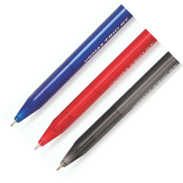 UNIMAX TRIO RT ΚΟΚΚΙΝΟ ΣΤΥΛΟ ΔΙΑΡΚΕΙΑΣ ΜΕ ΚΟΥΜΠΙ 0.7mm FINE