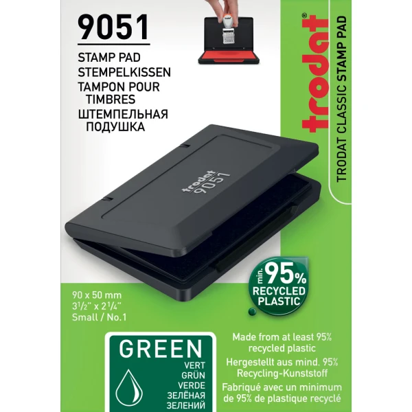 Ταμπόν Trodat 9051 Πράσινο 5x9cm Σφραγίδων Απλών