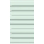 Ανταλλακτικό 17x9.5cm Ριγέ Πράσινο Σημειώσεων Personal Contax 2506