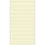 Ανταλλακτικό 17x9.5cm Ριγέ Κίτρινο Σημειώσεων Personal Contax 2503
