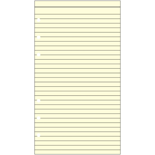Ανταλλακτικό 17x9.5cm Ριγέ Κίτρινο Σημειώσεων Personal Contax 2503