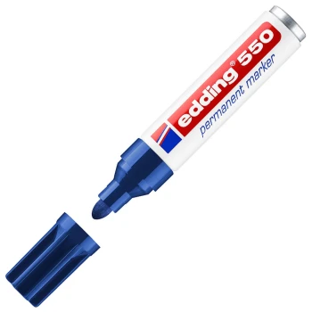 ΜΑΡΚΑΔΟΡΟΣ EDDING 550 ΜΠΛΕ ΑΝΕΞΙΤΗΛΟΣ 3-4MM ΣΤΡΟΓΓΥΛΟΣ