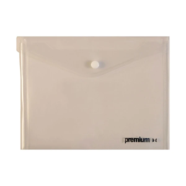 Φάκελος Α5 Διάφανος Premium 23.5x18cm με κουμπί 26382