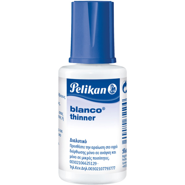 ΔΙΑΛΥΤΙΚΟ ΥΓΡΟ PELICAN BLANCO THINNER 20ml