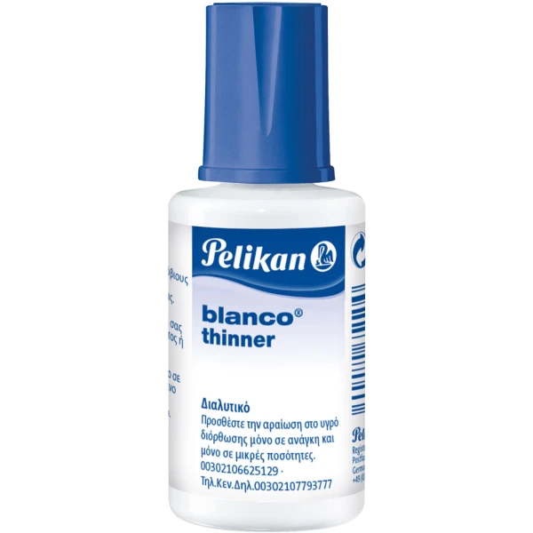 ΔΙΑΛΥΤΙΚΟ ΥΓΡΟ PELICAN BLANCO THINNER 20ml