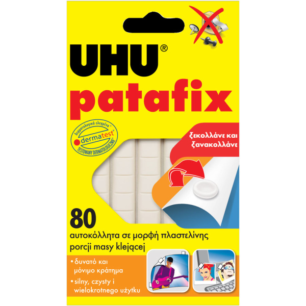 UHU PATAFIX 80Τ ΑΥΤΟΚΟΛΛΗΤΟ ΤΥΠΟΥ ΠΛΑΣΤΕΛΙΝΗΣ
