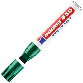 Μαρκαδόρος Edding 850 ανεξίτηλος Πράσινος 5-15mm πλακέ