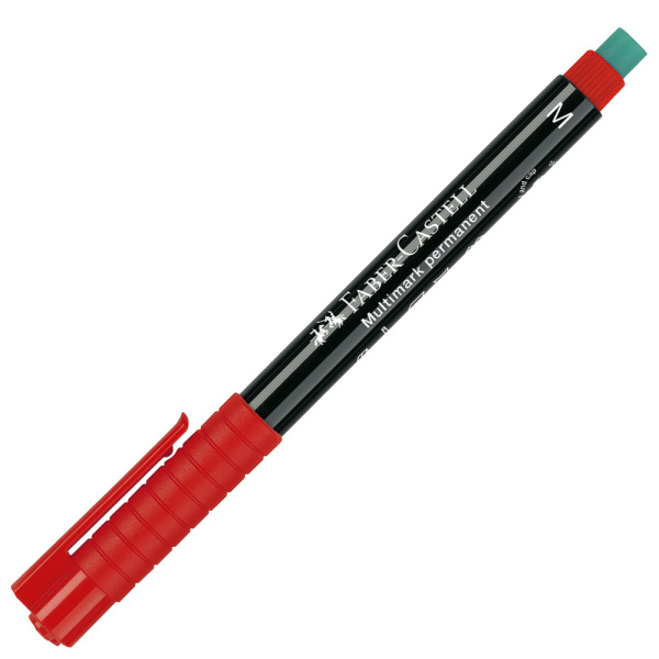 ΜΑΡΚΑΔΟΡΟΣ ΚΟΚΚΙΝΟΣ FABER CASTELL 1525M MULTIMARK ΑΝΕΞΙΤΗΛΟΣ 1,0MM