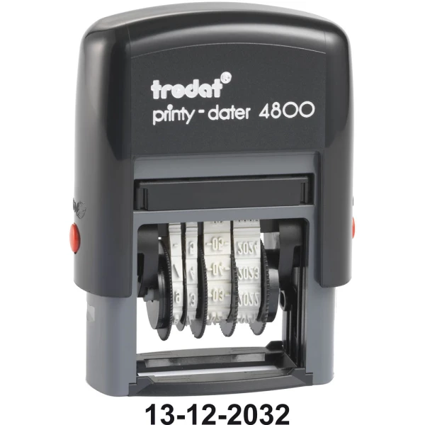 ΣΦΡΑΓΙΔΑ TRODAT PRINTY DATER 4800MA ΗΜΕΡΟΜΗΝΙΩΝ ΑΡΙΘΜΩΝ ΥΨΟΥΣ 3.0mm