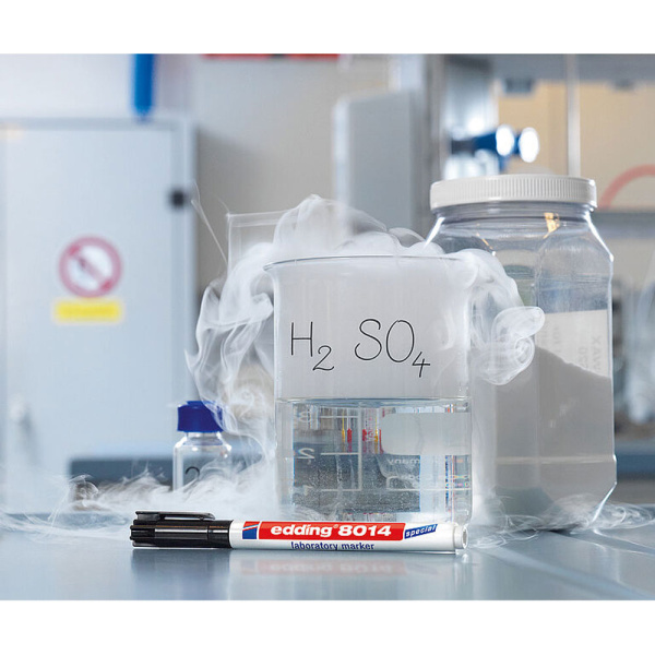 ΜΑΡΚΑΔΟΡΟΣ EDDING 8014 LABORATORY MARKER ΜΑΥΡΟΣ 1.0MM ΣΤΡΟΓΓΥΛΟΣ