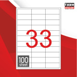 ΕΤΙΚΕΤΕΣ ΕΚΤΥΠΩΤΩΝ 70x25.4mm ΑΥΤΟΚΟΛΛΗΤΕΣ TYPOLABEL TL-3311