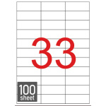 ΕΤΙΚΕΤΕΣ ΕΚΤΥΠΩΤΩΝ 70x25.4mm ΑΥΤΟΚΟΛΛΗΤΕΣ TYPOLABEL TL-3311