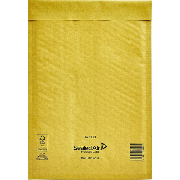 ΦΑΚΕΛΟΣ ΦΥΣΑΛΙΔΩΝ 220x330mm SEALED AIR F/3 MAIL LITE GOLD