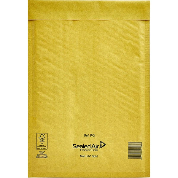ΦΑΚΕΛΟΣ ΦΥΣΑΛΙΔΩΝ 220x330mm SEALED AIR F/3 MAIL LITE GOLD