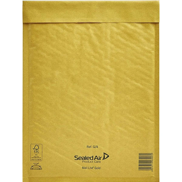 ΦΑΚΕΛΟΣ ΦΥΣΑΛΙΔΩΝ 240x330mm SEALED AIR G/4 MAIL LITE GOLD