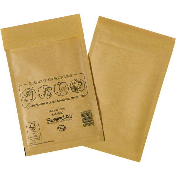 ΦΑΚΕΛΟΣ ΦΥΣΑΛΙΔΩΝ 120x210mm SEALED AIR B/00 MAIL LITE GOLD