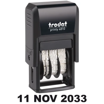 Trodat Printy Dater 4810EN Σφραγίδα Αγγλικής Ημερομηνίας ύψους 3.8mm